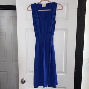 Kate Spade Royal Blue Midi Dress